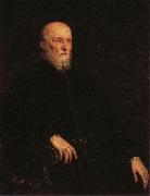 Jacopo Tintoretto Portrati of Alvise Cornaro oil